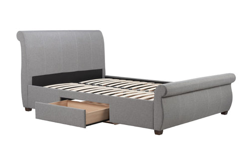 Lancaster Fabric Bed Grey